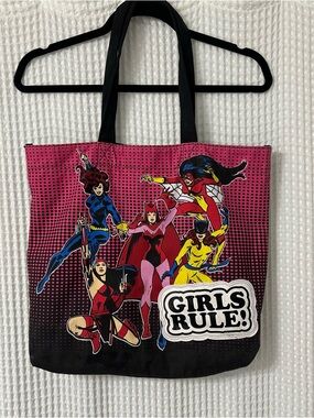 Rare Marvel Girls Rule Tote Bag